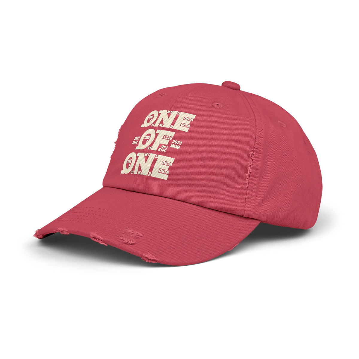 Unisex Distressed Cap – One of One Dad Hat