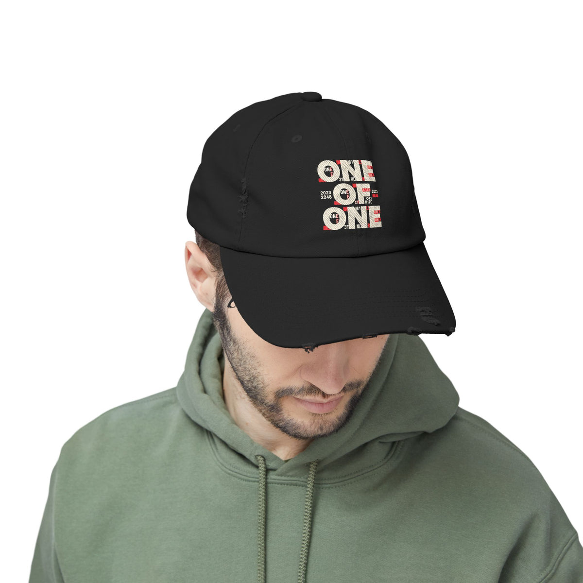 Unisex Distressed Cap – One of One Dad Hat
