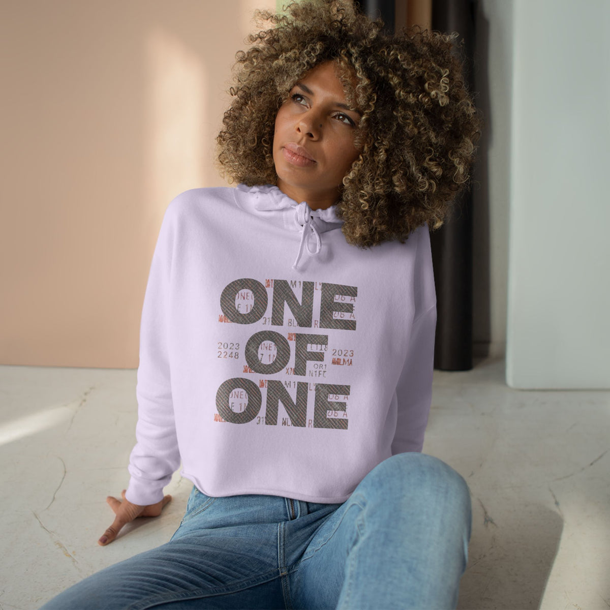 One of One Cropped Hoodie