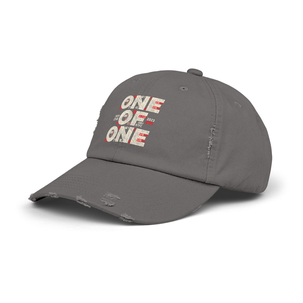 Unisex Distressed Cap – One of One Dad Hat