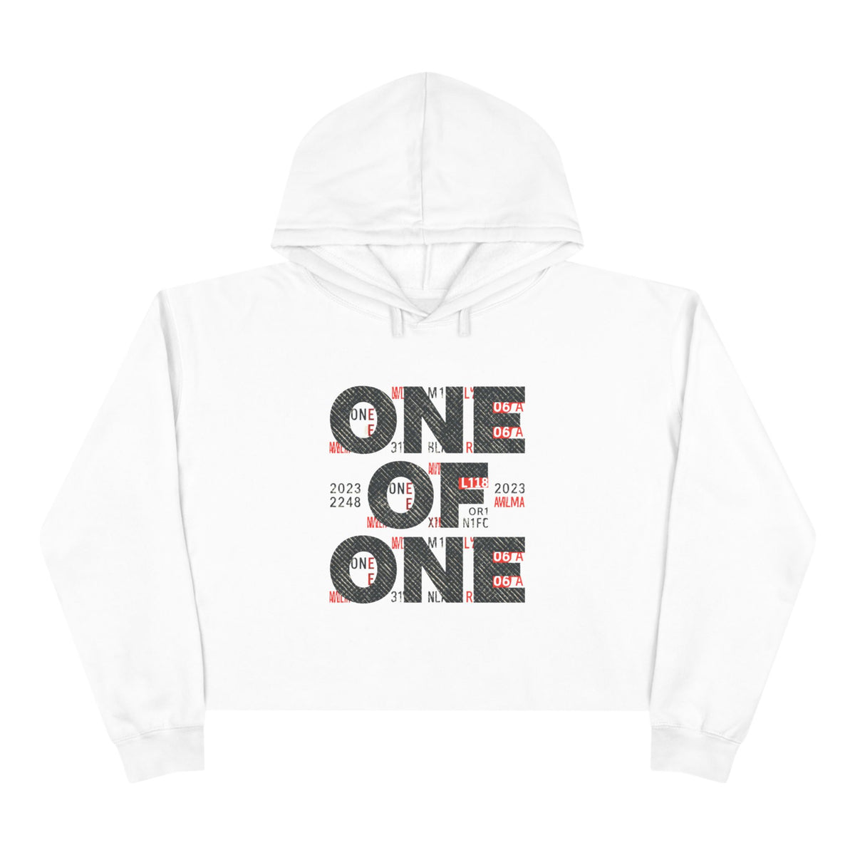 One of One Cropped Hoodie