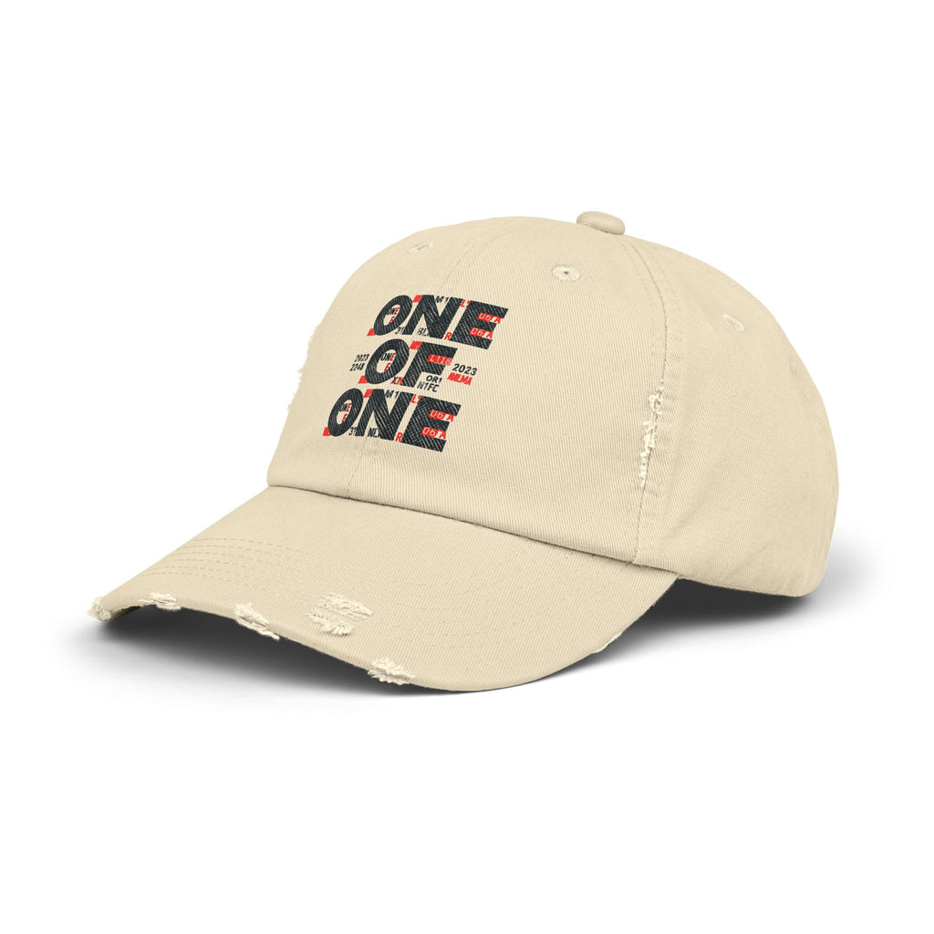Unisex Distressed Cap – One of One Dad Hat