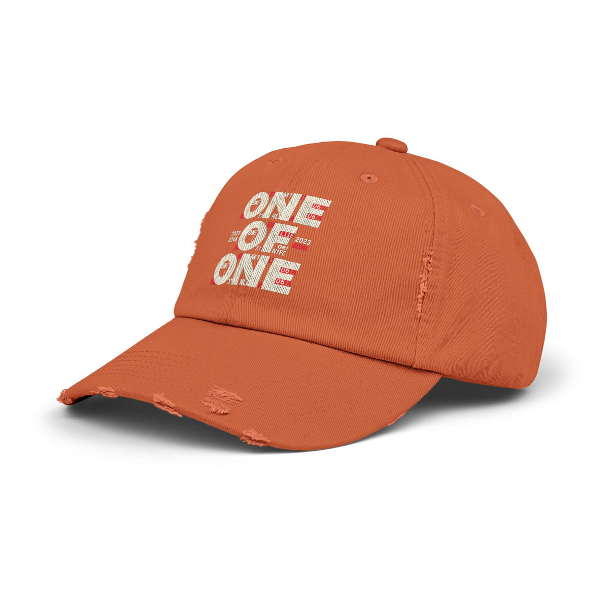 Unisex Distressed Cap – One of One Dad Hat