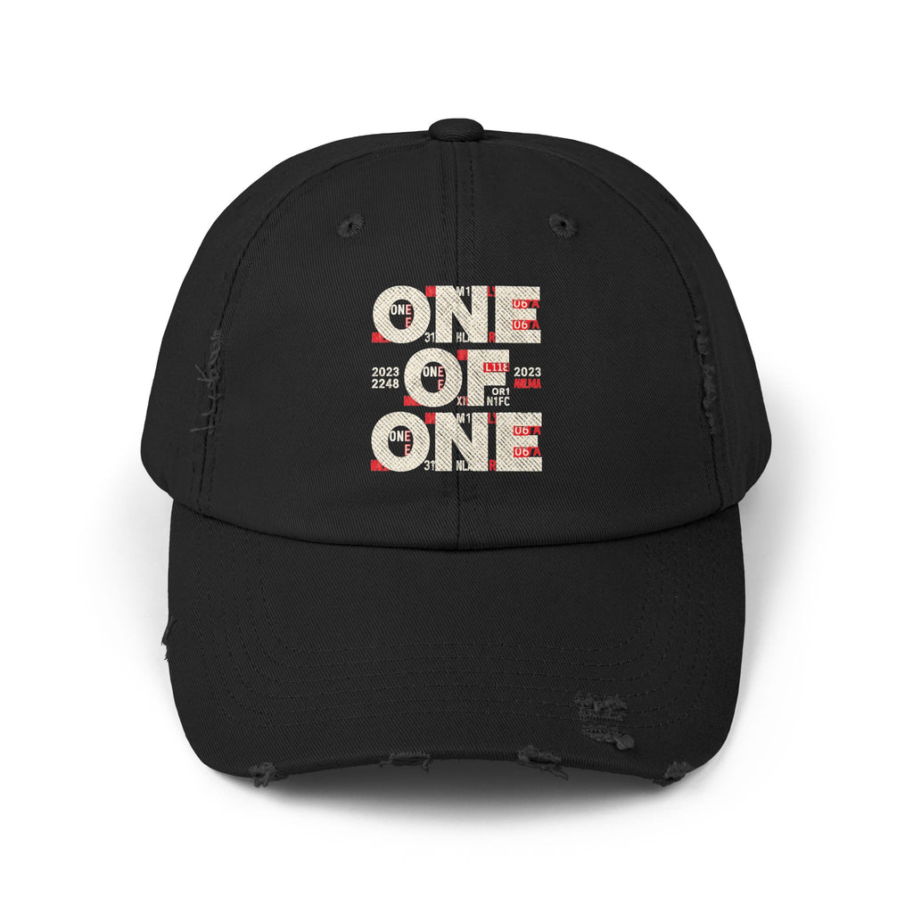 Unisex Distressed Cap – One of One Dad Hat