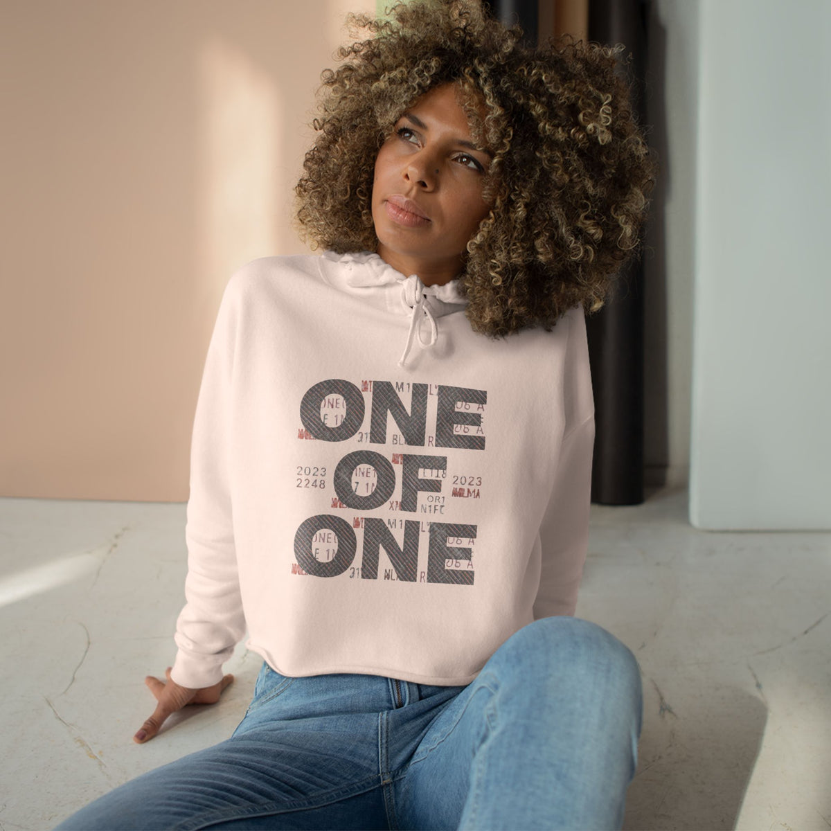 One of One Cropped Hoodie
